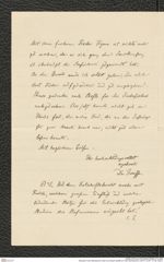 Nachlass Franz Steindachner, Brief von Eduard Graeffe an Franz Steindachner (1901?), Inv.Nr. 173.36, Seite 2